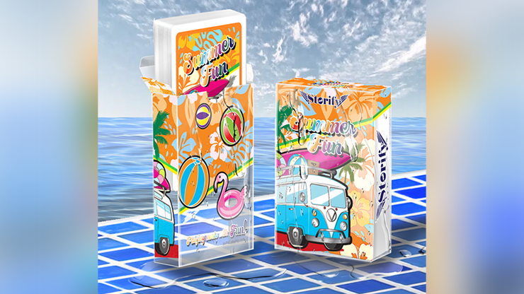 limited edition playing card decks Summer Fun Cards PVC Plastic Deck known for his popular comic strip MAGICIAN NO.2 which is widely read in China KRUZADAR® | DRAGON HEART CARD