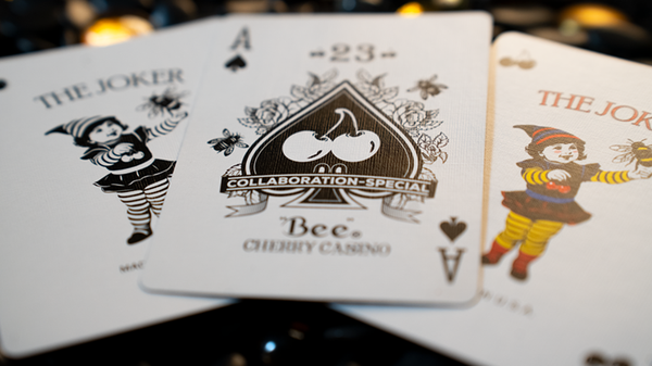 Limited Bee X Cherry 3 Deck Set (Blue, Red and Black) Playing Cards