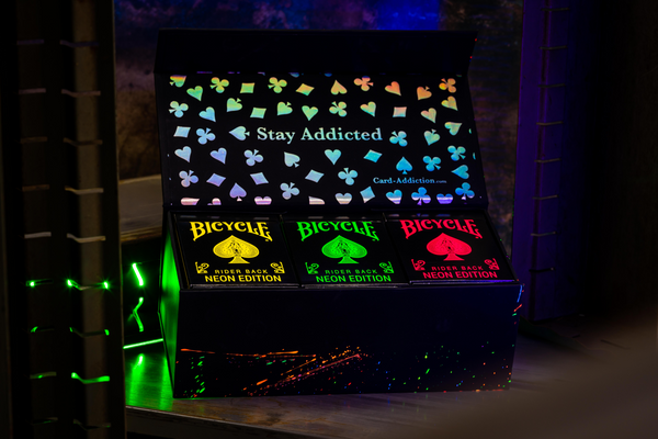 Bicycle Neon Rider Back Green-Glow Deck Playing Cards