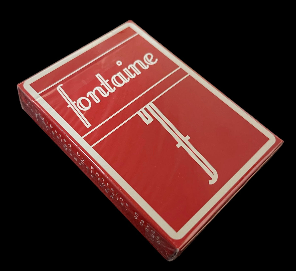 Fontaine Cranberry Playing Cards – Card-Addiction.com