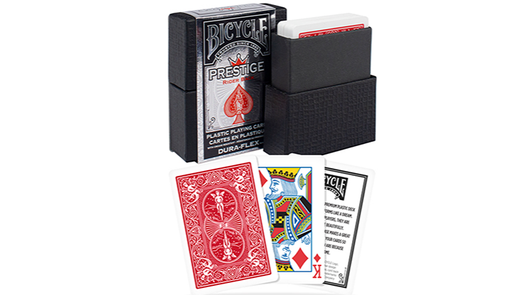 Bicycle Prestige Dura-Flex Playing Cards, Red, 2.5
