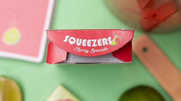 Squeezers V4 Cherry Limeade Playing Cards Deck by OPC Riffle Shuffle