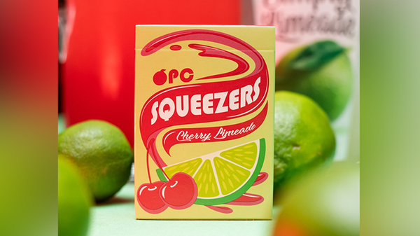 Squeezers V4 Cherry Limeade Playing Cards Deck by OPC Riffle Shuffle