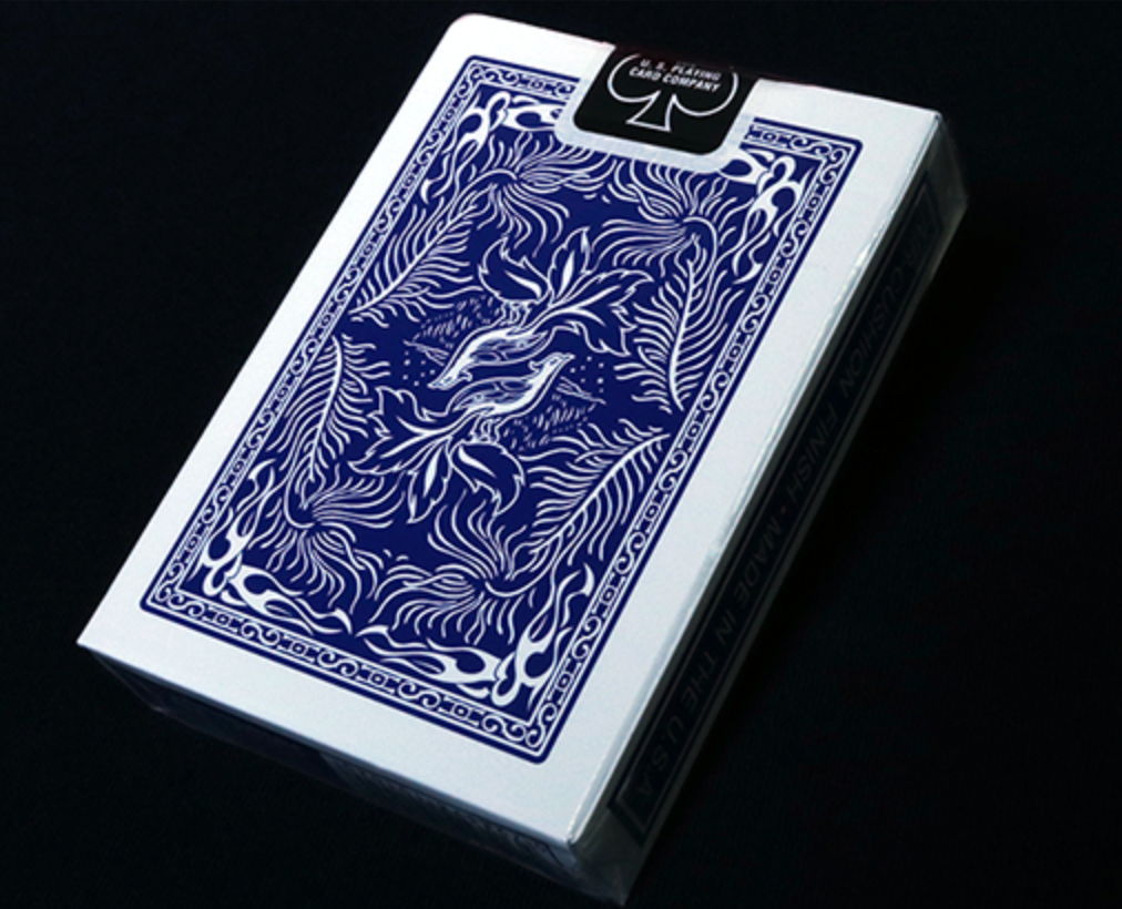 Phoenix Back Blue Playing Cards by Card-Shark – Card-Addiction.com