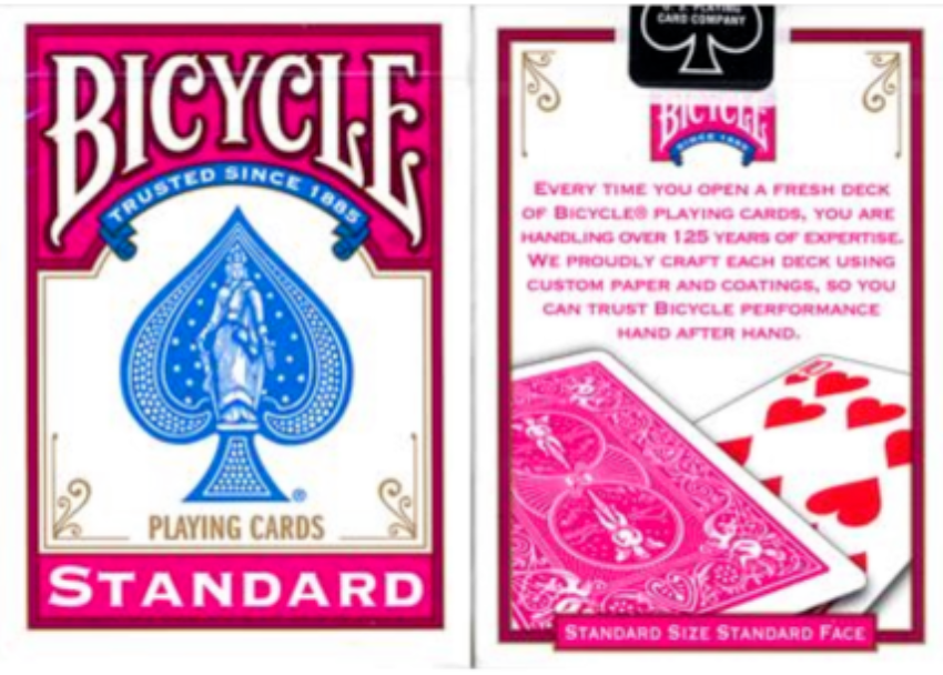 Bicycle Fuchsia Playing Cards with New Box Design Bicycle Fuchsia Playing Cards with New Box Design