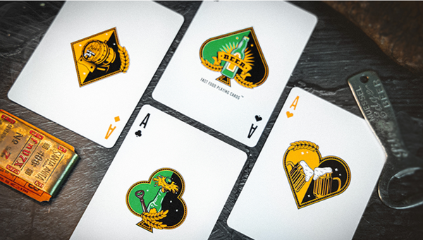 Burger OR Craft Beer Playing Cards Decks by Fast Food