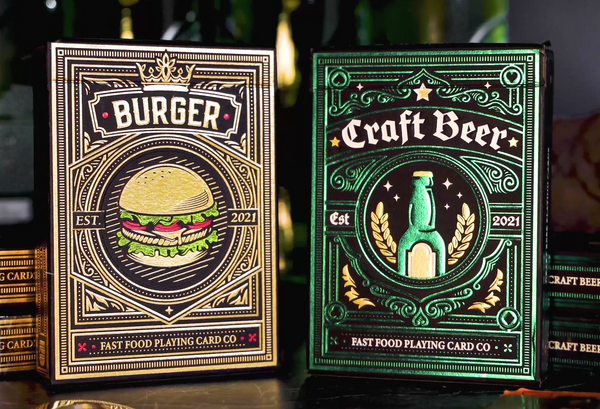 Burger OR Craft Beer Playing Cards Decks by Fast Food