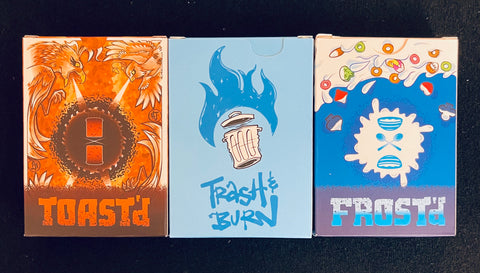 Toast’d, Frost’d, Trash&Burn Set of 3 **Opened