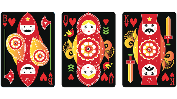 Russian Folk Art Playing Cards