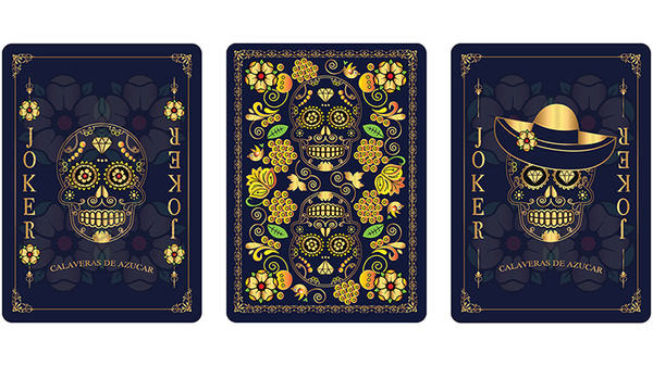 Calaveras de Azúcar Blue Edition Playing Cards