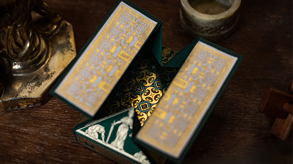 Gilded 2020 National Playing Card Deck Pandora's Box (Green & Gold) (Disease)