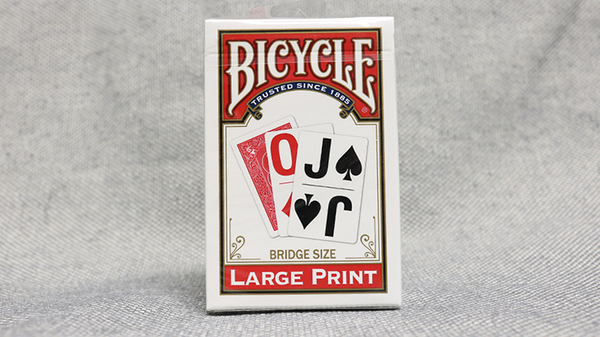 Bicycle Bridge Size Large Print Index Playing Cards Blue OR Red Deck