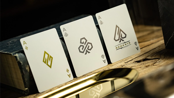 odyssey genesys holographic playing cards Odyssey Genesys (White) Edition Playing Cards Deck – Card-Addiction.com