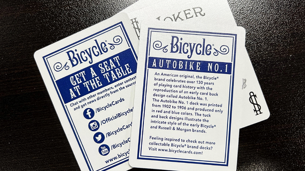 Bicycle Foil AutoBike No.1 Playing Cards Deck RED OR BLUE