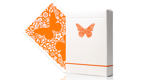 Butterfly Worker Marked Playing Cards (Orange) Deck by Ondrej Psenicka