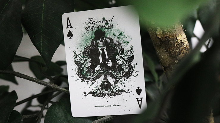 Bicycle Karnival Assassin (Green) Playing Cards – Card-Addiction.com