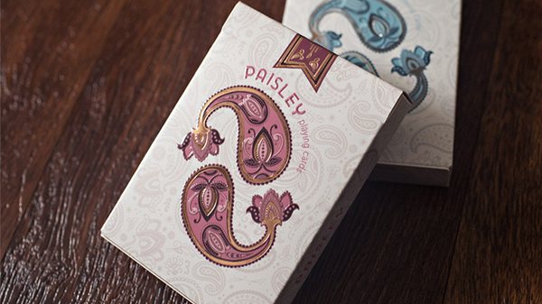 Marked Paisley Ton sur Ton Poudre Playing Cards