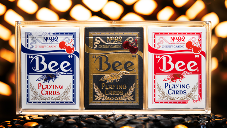 Limited Bee X Cherry 3 Deck Set (Blue, Red and Black