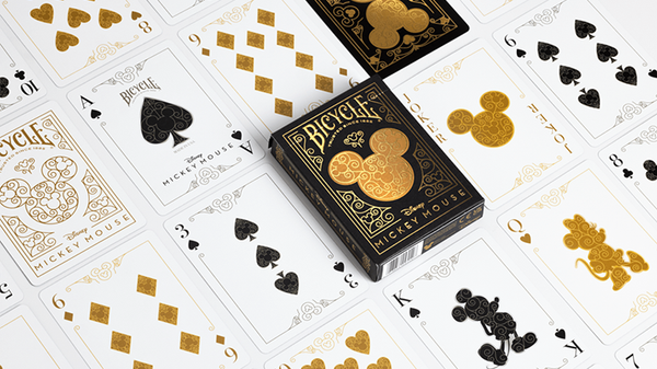 Bicycle Disney Mickey Mouse (Black and Gold) Playing Cards Deck