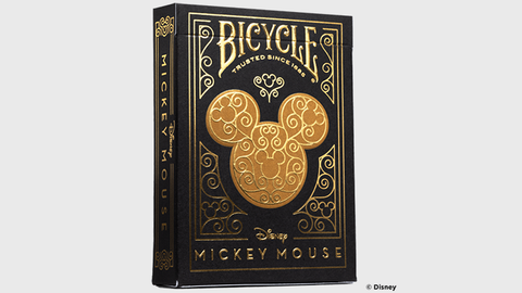 Bicycle Disney Mickey Mouse (Black and Gold) Playing Cards