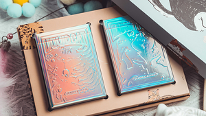 Holographic Naughty Dog and Liquid Cat Set Playing Cards