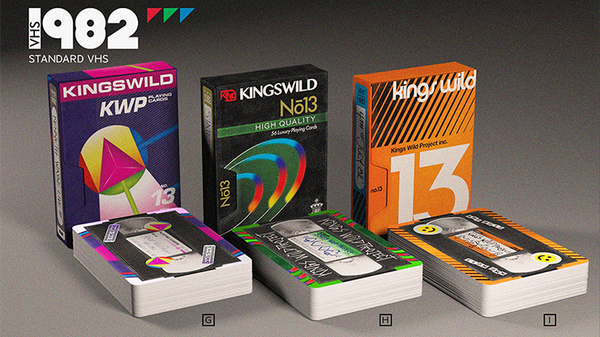 1982 VHS Playing Cards Decks by Kings Wild Project