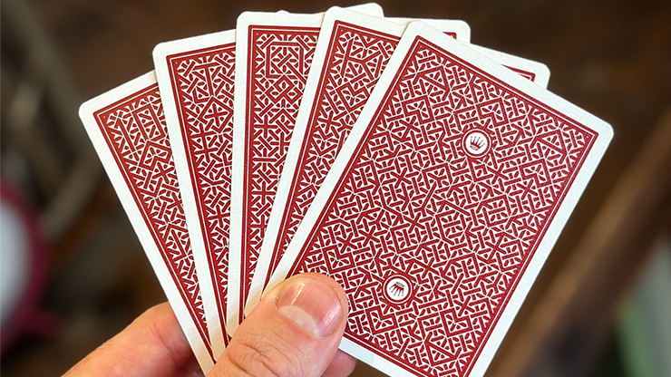 DMC Elites V6 Red Portcullis Playing Cards Card Addiction