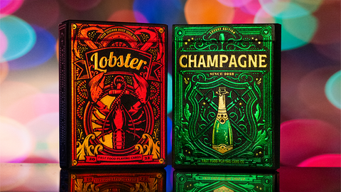 Lobster & Champagne Playing Cards by Riffle Shuffle