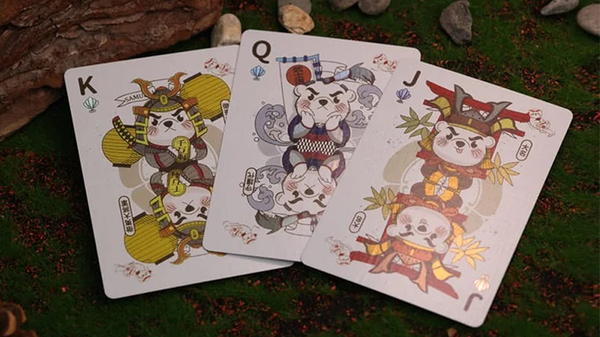 Samurai Otter Playing Cards - Bushido Edition (Scarlet)