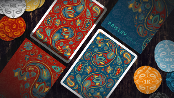 Plastic Paisley Poker Playing Cards