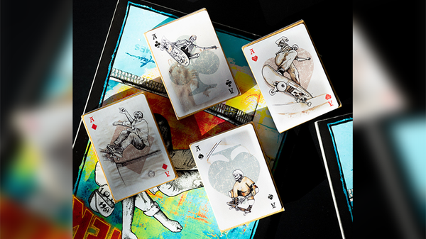 Lance Mountain Skating Skeletons Playing Cards