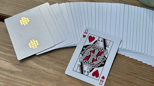 Gold Foil Monogram Playing Cards by Black Roses