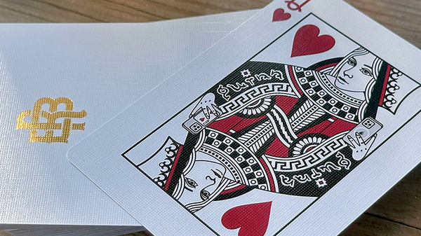Gold Foil Monogram Playing Cards by Black Roses