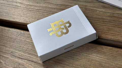Gold Foil Monogram Playing Cards by Black Roses