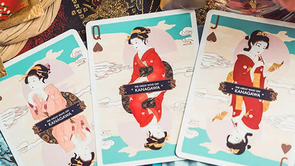 The Great Wave Off Kanagawa V3 Playing Cards
