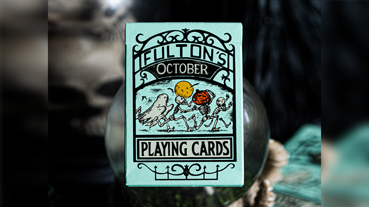 FULTON'S OCTOBER UV GLOW GREEN EDITION PLAYING CARDS