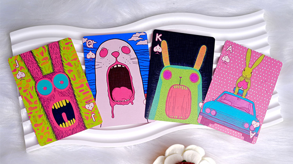 Mad Bunny Playing Cards Deck by Evokad