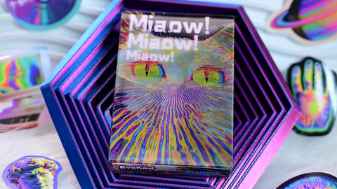 Radio Cat V2 Playing Cards Deck with Grating Tuck Case by Evokad