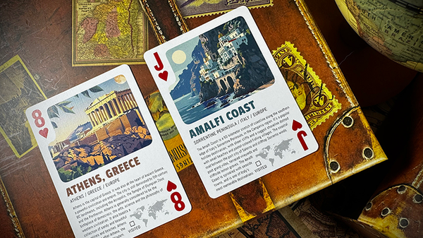 Travel the World Playing Cards Decks by Midnight Cards
