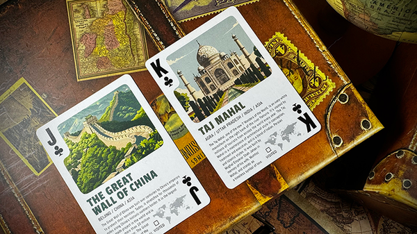 Travel the World Playing Cards Decks by Midnight Cards