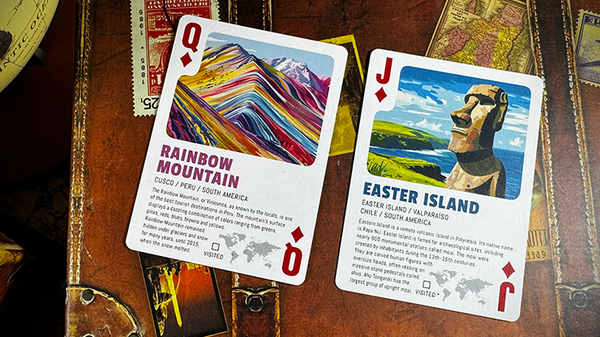 Travel the World Playing Cards Decks by Midnight Cards