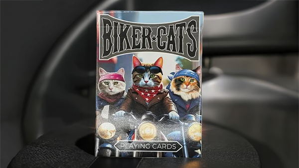 Biker Cats Playing Cards
