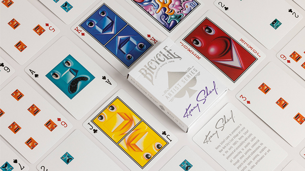 Bicycle Kenny Scharf Playing Cards Purple/Orange Box Set