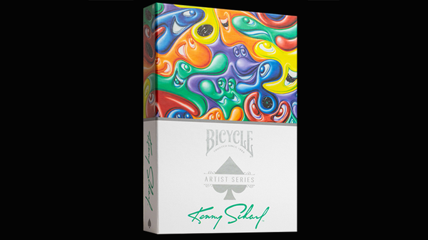 Bicycle Kenny Scharf Playing Cards Purple/Orange Box Set