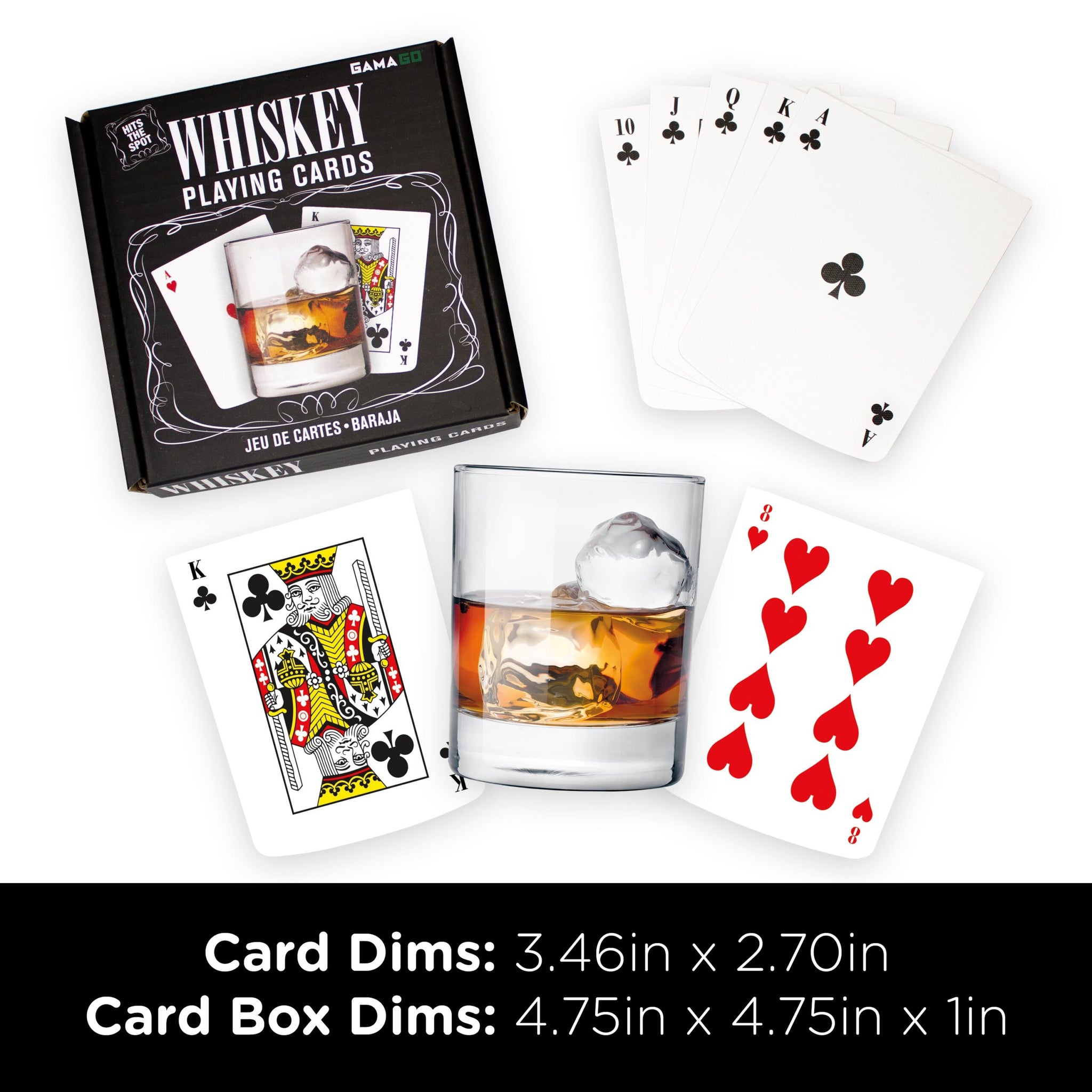Whiskey Shaped Playing Cards