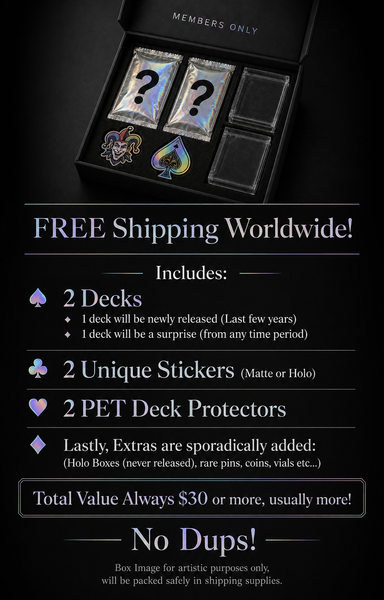 Members Club Box Playing Card Subscription [FREE Shipping]