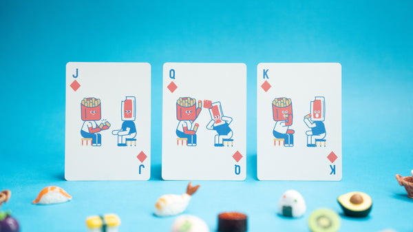 Bicycle John Johnny Playing Cards [Asia Import] (Food Good Life Deck)