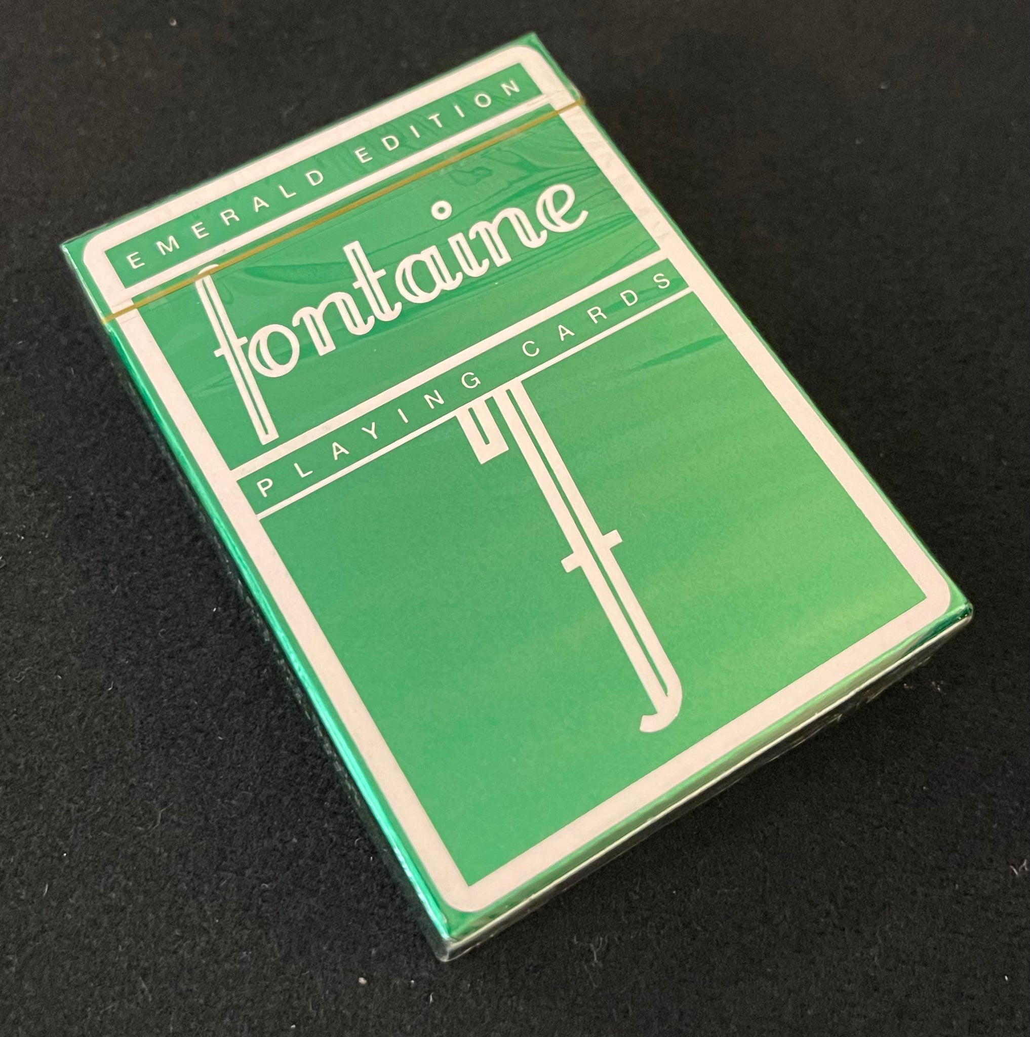 Fontaine Emerald Foil Playing Cards