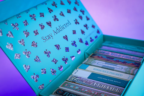 Flecked Holographic Foiled Brick Box for Playing Cards Display Holo V4