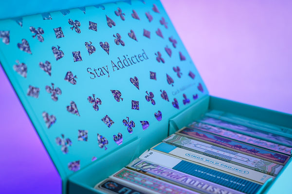 Flecked Holographic Foiled Brick Box for Playing Cards Display Holo V4